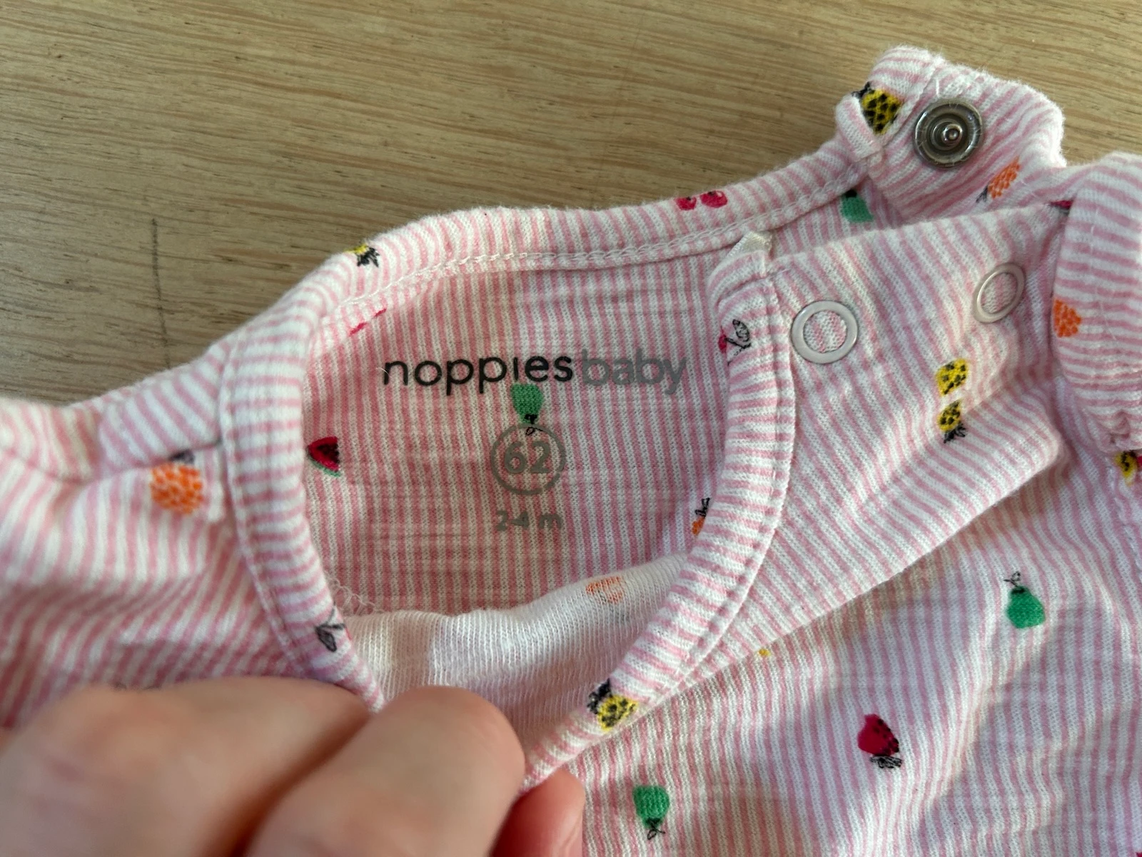 T-shirt rosa claro Noppies para bebê – photo 2